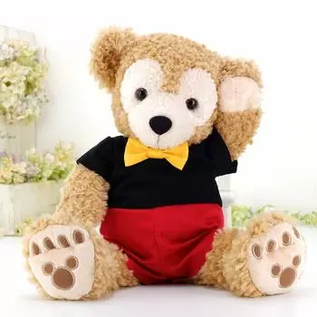 Cushu Cush Duffy Shellie May Сделано в Японии Мягкие игрушки для животных Костюмы Одежда Наряды Микки Маус Координация Галстук-бабочка Милый комбинезон Тип CDS395S красный