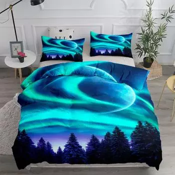 Customized Portal Through Space Duvet Cover Set UK Single Double Queen King US Twin Full King Size Bed Linen Set EU single(135x200cm)