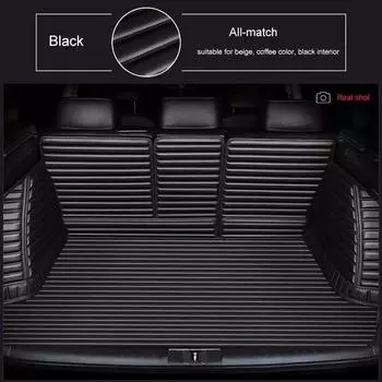 Customized Stripe 5D Full Coverage Car Trunk Mat for Bmw ix i3 ix3 Car Accessories Carpet ix 2022 коричневый