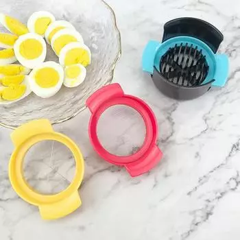 Cut-eggs Пластиковый Креативный Широкое Применение 3-в-1 Яйцерезка Кухонный Инструмент Для Кухни Инструмент Для Нарезки Яиц