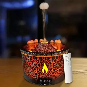 Cute 2025 2025 For Flame Air Humidifier Light Ultrasonic Essential Oil Diffuser for Room Fragrance Jellyfish Mist Smoke Steame US чёрный