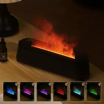Cute 2025 2025 For simulation flame diffuser flame humidifier aromatherapy diffuser aromatherapy indoor ultrasonic air humidifie