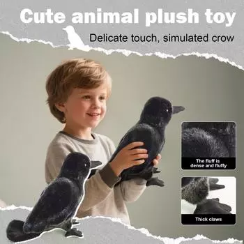 Cute And Creative Crow Dolls Add More Natural Atmosphere To Your Life One Size чёрный