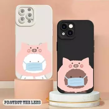 Cute Animals Phone Case For Iphone 14 12 Pro 11 13 Max Mini X XS XR 7 8 Puls Angel Eyes Soft Silicone Cover iPhone7