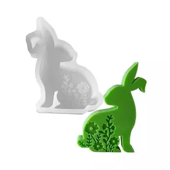 Cute Bunny Silicone Molds for Easter Easy Release Silicone Mold For Crafting Easter Rabbit Candle Display Decoration 5177