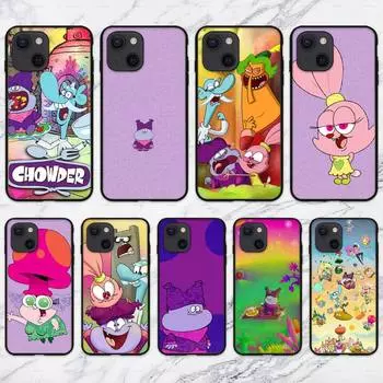 Cute Chowder cartoon Tv Phone Case For iPhone 11 12 Mini 13 14 15 Pro XS Max X Plus SE XR Shell iPhone15plus