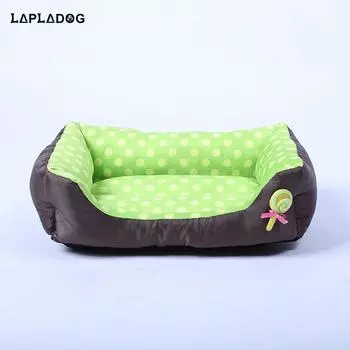Милые лежанки для собак в горошек для кошачьего домика, собачья кровать для больших собак, принадлежности для коврика, автомобильного сиденья для собак, S/M/L, подушки для щенков, гнездышки для домашних животных, спальный мешок 45x35cm