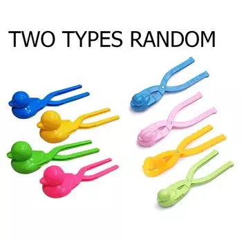 Cute Duck Shaped Snowball Maker Clip Children Outdoor Plastic Winter Snow Sand Mold Tool for Snowball Fight Outdoor Fun Sports
