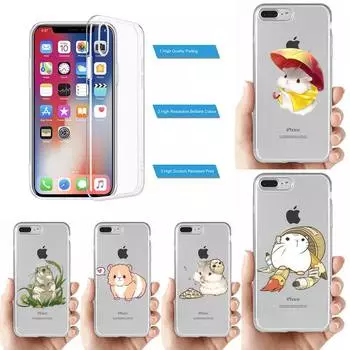 Cute Hamsters Phone Case for iPhone 11 12 13 mini pro XS MAX 8 7 6 6S Plus X 5S SE 2020 XR clear case 6plus or 6s plus