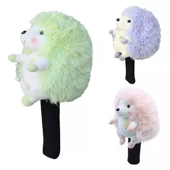 Cute Hedgehog Golf Driver Headcover for 460cc - Plush Club Cover with Anti-Scratch Lining, Golf Gift for Men Women (Standard Size) One Size фиолетовый