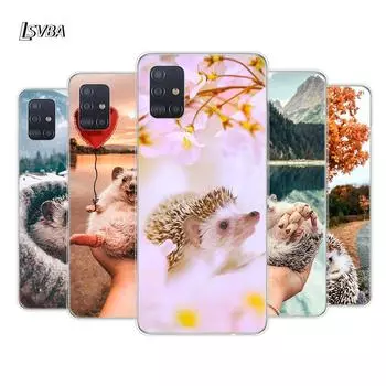 Милый ежик для Samsung Galaxy A01 A11 A12 A22 A21S A31 A41 A42 A51 A71 A32 A52 A72 A02S мягкий чехол для телефона Samsung A01