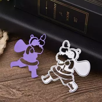 Cute Little Animals Frame Metal Silvery Stencil Embossing Cutting Dies For Diy Scrapbooking Paper Album Cards Making серебряный