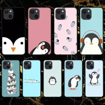 Cute Lovely Penguin Phone Case For iPhone 11 12 Mini 13 14 Pro XS Max X 8 7 6s Plus 5 SE XR Shell iPhone11