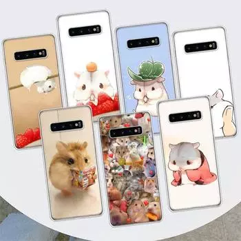 Cute Lovely Pet Hamster Phone Case For Samsung Galaxy M21 M12 M31S M32 M51 M52 Note 20 Ulte 10 Plus 9 8 J4 J6 + J8 M11 F52 F62 Samsung M11
