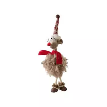 Cute Mouse Pendant Plush Doll Christmas Tree Ornament Christmas Decorations One Size