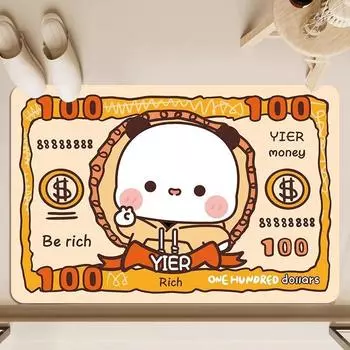 Cute one or two cloth cloth bathroom diatom mud mat toilet door absorbent quick drying mat toilet non-slip carpet 40 * 60cm diatom mud