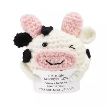 Cute Plush Toy Gift For Home Decoration, Suitable As A Birthday Gift For Girls.(EMOTION SUPPORT COW) One Size