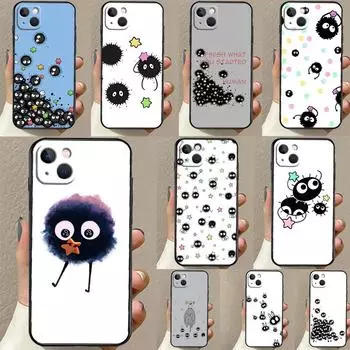 Милый чехол с изображением сажи для iPhone 13 Pro Max 12 Pro Max Mini 11 Pro Max XS X XR 8 7 Plus SE 2020 Cover Shell iphone 5 5S