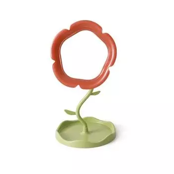 Cute Sunflower Shaped Dressing Mirror Detachable Classic Desktop Makeup Mirror 360 Degree Rotation High-definition Table Mirror