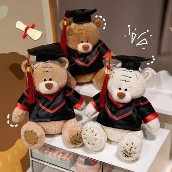 Cute Teddy Bear Plush Toy Patch Hug Bear Rag Doll Comfort Doll Doll Birthday Gift for Girls 15cm