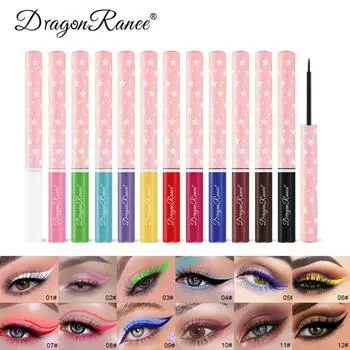 Цветная подводка для глаз Dragon Ranee, ручка для косплея, матовая, белая, фиолетовая, зеленая, розовая, синяя, красная, сценический макияж 02