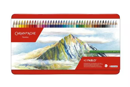 Цветные карандаши Caran Pablo, набор из 40 цветов, d Ache 0666-340 на масляной основе