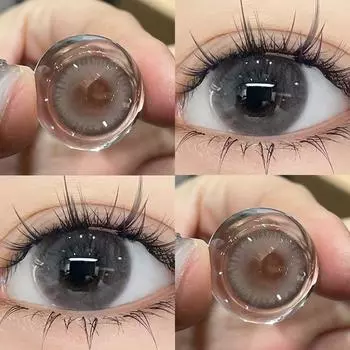 MillCreek Цветные контактные линзы 14.0MM 14.5MM Удобные для ношения цветные контактные линзы 2 шт/пара в год 0.00 серый