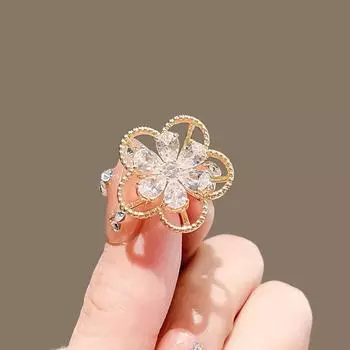 Цветочная брошь Ins Trendy Personality Изысканная высококачественная маленькая брошь Летняя антибликовая пряжка-булавка Аксессуары для кардигана