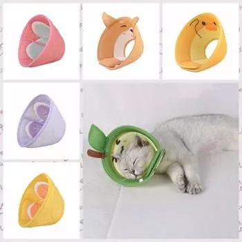 Цветочный/фруктовый принт Pet Элизабет Серкл мультфильм собака ошейник для восстановления для собак кошек