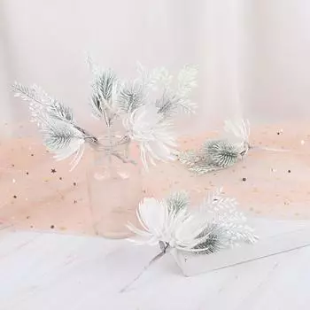 Цветок Свадебный Поддельный Декор Партии DIY Рождественские украшения Рождественский Орнамент Искусственные Цветы Цветы