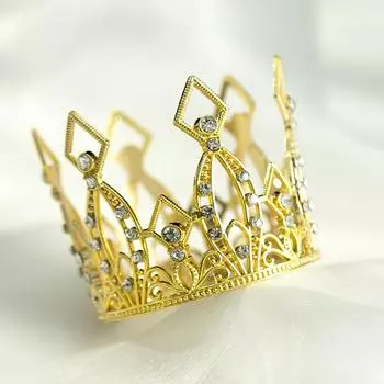 Цветы и украшения, корона для выпечки на день рождения, детская круглая корона для выступлений в студии, головной убор с жемчугом