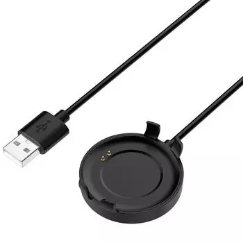 CXB07 Зарядное устройство для часов Ticwatch GTk Магнитная зарядка для умных часов Mobvoi Ticwatch-GTk USB-кабель для зарядки 1 м Держатель шнура for Ticwatch GTk чёрный