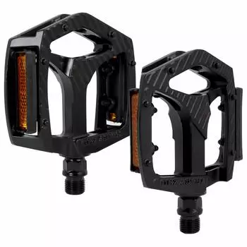 Cyfie Bicycle Pedals Inch Flat Pedals Double Sided Thin Lightweight Road Bike Cross Bike MTB Pedals with Pins Left and Right Set 9/16 Non-Slip