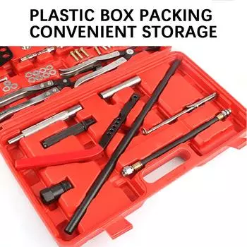 Cylinder Head Service Valves Spring Compressors Tools Valves Spring Compressors Removal Installer Kit With Case For Car Repair красный