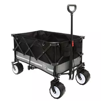 CYT Carry Wagon Большая вместимость 156 л Грузоподъемность 100 кг Уличная тележка для переноски, свободно стоящая, для хранения, компактная, для кемпинга, рыбалки, шопинга, большая шина