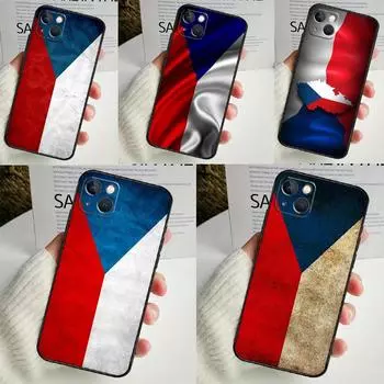Czech Republic Czech Flag Phone Case For iPhone 14 13 12 11 16 15 Pro Max Plus Mini 7 8 X XR XS Max Soft Cover iPhone 15 Pro