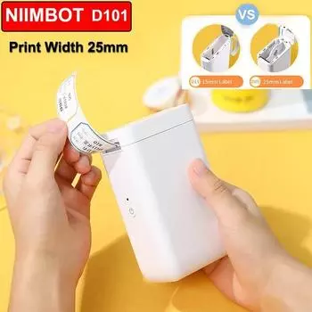 D101 принтер термоэтикетка без чернил Bluetooth беспроводной кабель ювелирные изделия наклейка мини печатная машина ширина печати 25 мм