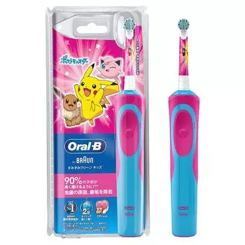 D12513KPKMPK Электрическая зубная щетка Pokemon для Sumizumi Clean Kids (розовый) дети, розовый