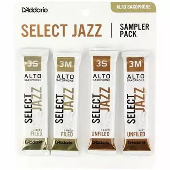 D Addario WOODWINDS Jazz Select набор сэмплеров для альт-саксофона F3S F3M UF3S UF3M DSJ-J3S