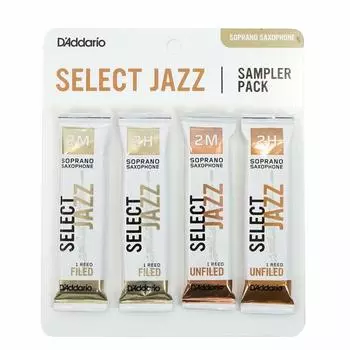 D Addario WOODWINDS Jazz Select сопрано-саксофон трости сэмплер набор F2M F2H UF2M UF2H DSJ-I2M