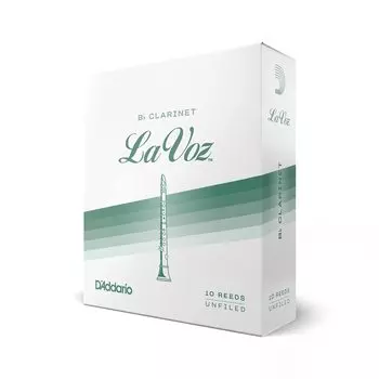 D Addario WoodWinds Трость D Addario для кларнета Bb LA VOZ RCC10MD [Твёрдость: Средний] 10 штук []