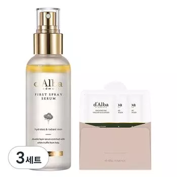 d Alba White Truffle First Spray Serum + Balancing Vegan Cleanser, 3 шт., 3 набора