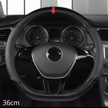 D/O Форма 36 см чехол на руль автомобиля из углеродного волокна, размер S для Honda Civic Ciimo Jade SUZUKI Alto NISSAN Juke Auto 36CM BLACK O SHAPE