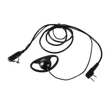 D-образный наушник с ушным крючком 2Pin Ptt с микрофоном гарнитура для Uv-5R Bf Walkie Talkie