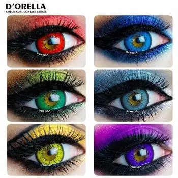 D ORELLA 1 пара (2 шт.) BELLA серии Косплей цветные контактные линзы для глаз косметические контактные линзы цвета глаз для Хэллоуина