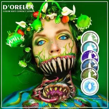 D ORELLA 1 пара (2 шт.) Косплей серии цветные контактные линзы для глаз контактные линзы Lentes для Хэллоуина