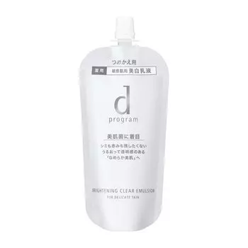 d program Brightening Clear Emulsion MB Emulsion Refill Отбеливающий уход для чувствительной кожи 88 мл [Официальный] [Квази-лекарство]