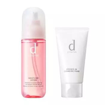 d Program Moist Care Lotion MB For Sensitive Skin/Moisturizing/Rough Skin Prevention/Acne Prevention Limited Set c Lotion Lotion Unscented 125mL + Fac