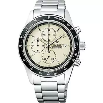 Да CITIZEN Beauty Youth United Arrows Watch Chronograph Off White Mens BA2 814 31