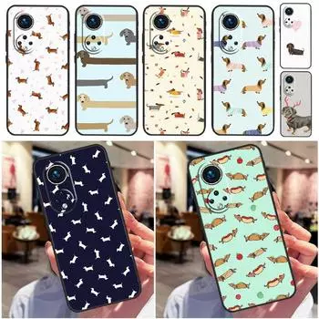 Dachshund Dog Case For Huawei P30 P20 P40 Lite P50 Pro P Smart 2021 Nova 5T Honor X8 X9 50 70 80 Cover Honor 80